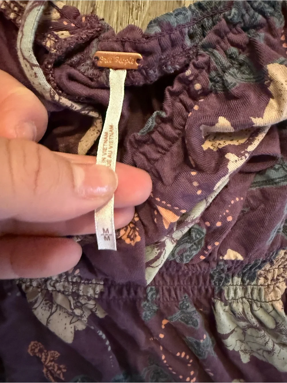 Free People Glenside Floral Print Top